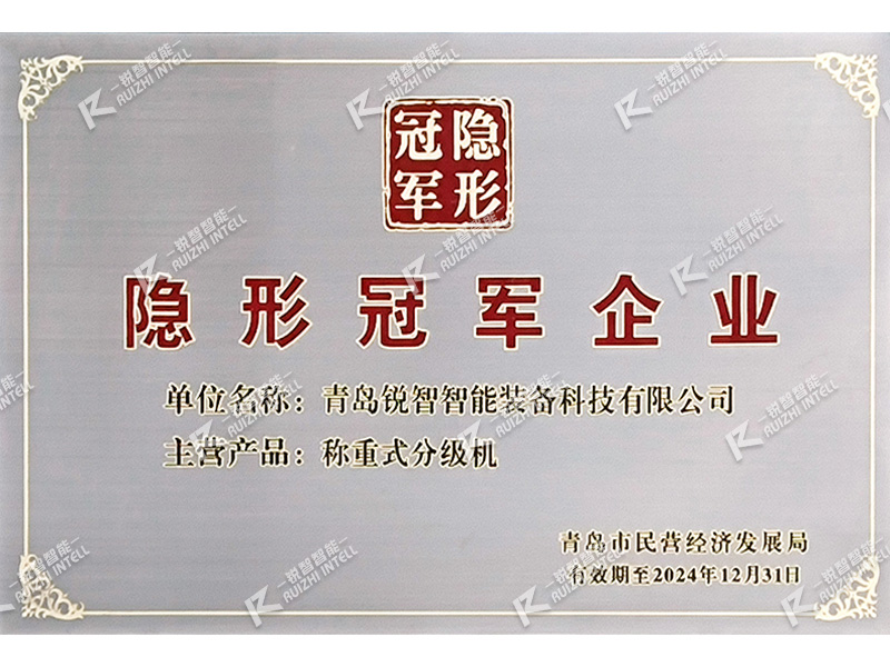 热烈祝贺锐智智能荣获青岛市“隐形冠军企业”荣誉称号!